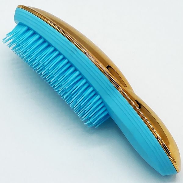 DETANGLER Ultimate Comb with handle BRONZE-BLUE gloss